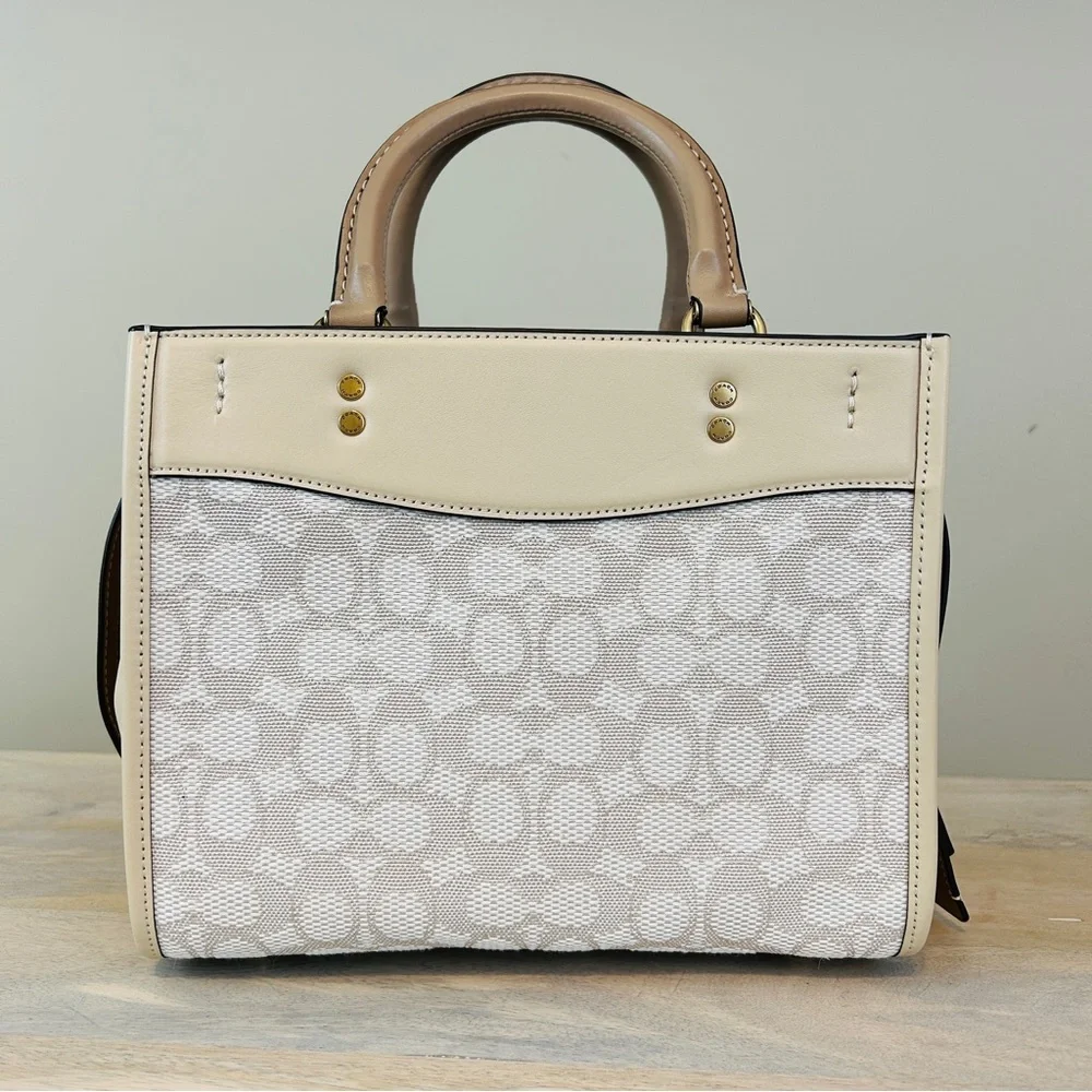 Coach Signature Jacquard Rogue 25 in Chalk/Ivory, NWT! - Picture 5 of 16